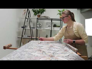 Moderne akrylmalerier med struktur "Blomsterparadis"