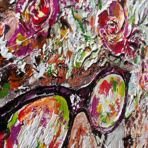 Acrylmalerier "Giraffer" med ramme i moderne stil