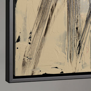 Handgemaltes Leinwandbild „Parallelen und Schnittpunkte“ – Abstrakte moderne Wanddeko