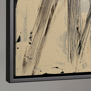 Produktübersicht eines abstrakten Leinwandbildes mit Linienmotiv