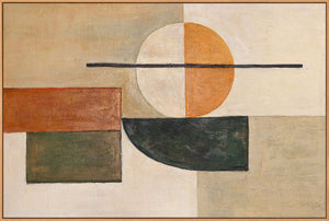 Abstrakte Wandkunst mit Rahmen für elegante Innenräume