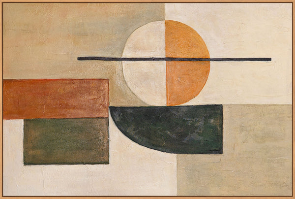 Abstrakte Wandkunst mit Rahmen für elegante Innenräume