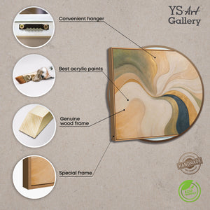 Detailaufnahme der Textur eines modernen abstrakten Wandbildes