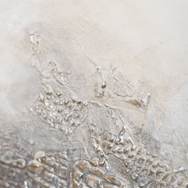 Handmalet Lærredsbillede „Tåget Fjernhed“ – Moderne Abstrakt Kunst