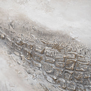 Handmalet Lærredsbillede „Tåget Fjernhed“ – Moderne Abstrakt Kunst