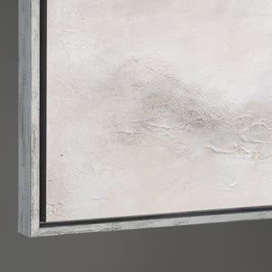 Handmalet Lærredsbillede „Tåget Fjernhed“ – Moderne Abstrakt Kunst