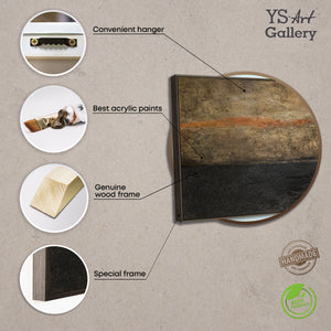 Material und Eigenschaften eines strukturierten Leinwandbildes, Infografik