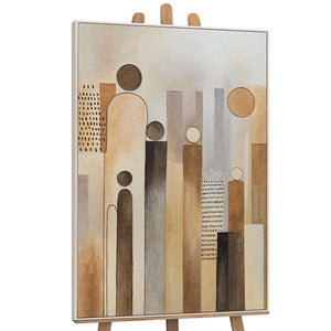 Abstraktes Wandbild als stilvoller Akzent in einem modernen Wohnraum