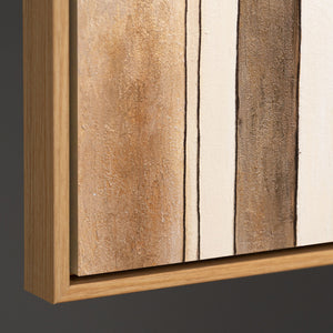 Abstraktes Leinwandbild „Stadt der Figuren“ – Moderne Bilder Wohnzimmer