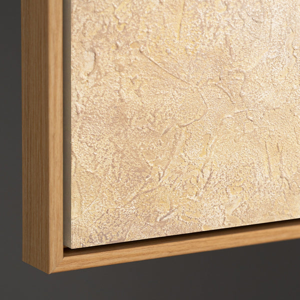 Handgemalte Acrylmalerei „Atem des Sommers“ – Moderne Abstrakte Kunst mit Rahmen