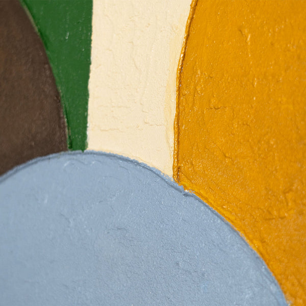 Håndmalet acrylmaleri "Sfære af balance" – Geometrisk kunst til stuen