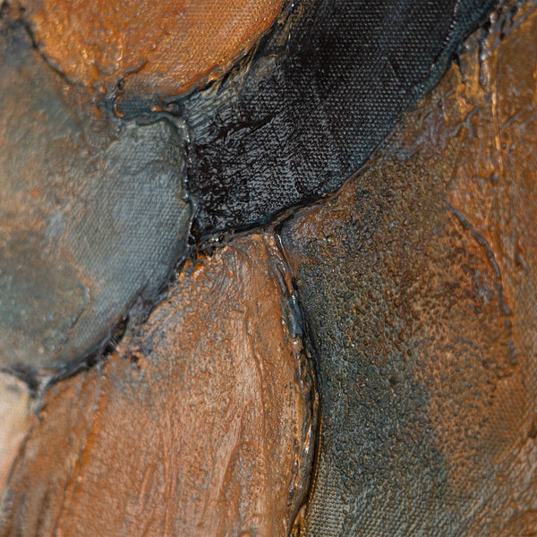 Modernes abstraktes Gemälde für stilvolle Innenräume in neutralen Farben