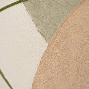 Zeitgenössische abstrakte Wandkunst mit Struktur, minimalistisches Design