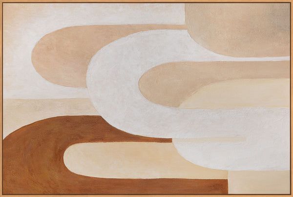 Modernes abstraktes Wandbild mit Struktur und zeitloser Ästhetik