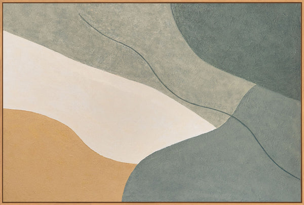 Moderne akrylmalerier som rolig vægdekoration i rammen "Eternal Line"