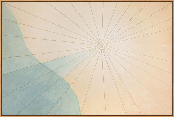 Abstraktes Wandbild mit hochwertigem Rahmen im modernen Stil