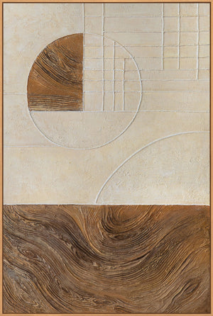 Abstraktes Gemälde im zeitgenössischen Interior Design