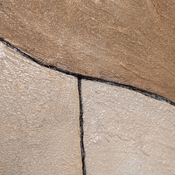 Håndmalet Lærredsbillede „Tidens Ornamenter“ – Abstrakt Strukturkunst i Naturfarver