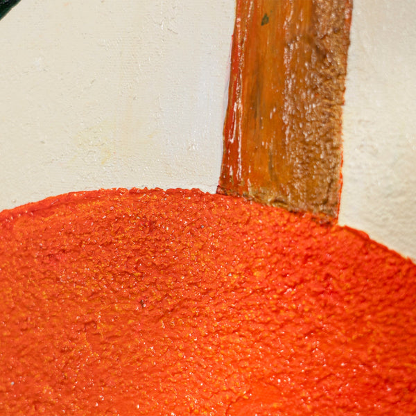 Handgemaltes Acrylbild „Fruchtbare Balance“ – Abstrakte Wandkunst mit Struktur