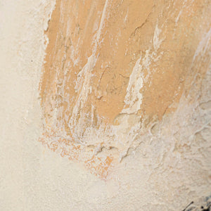 Handmalet Lærredsbillede „Penselstrøkkets Kraft“ – Abstrakt Kunst i Sort-Beige