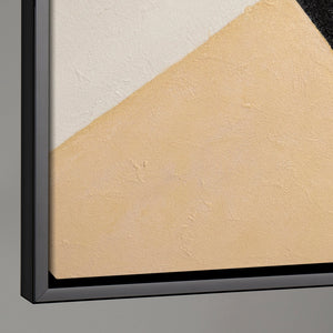 Abstraktes Wandbild mit hochwertigem Rahmen im modernen Stil