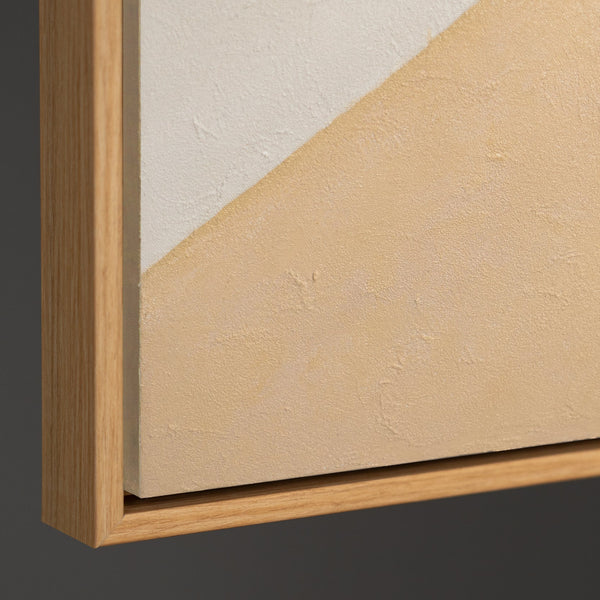 Modernes abstraktes Gemälde gerahmt für zeitgemäße Wohnkonzepte