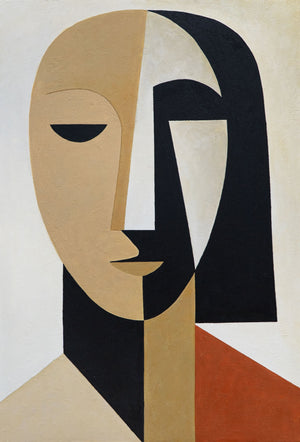 Abstrakte Wandkunst mit Rahmen für elegante Innenräume