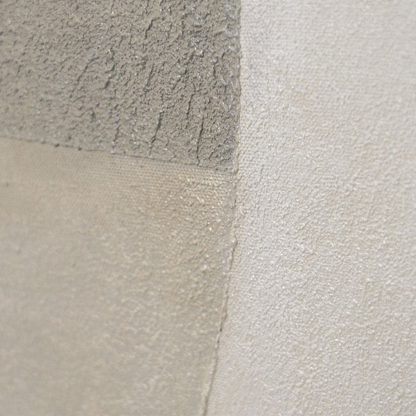 Moderne akrylmaleri i ramme, geometrisk lærredsmaleri "Geometriens stilhed"