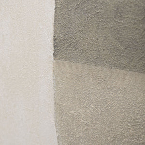 Moderne akrylmaleri i ramme, geometrisk lærredsmaleri "Geometriens stilhed"