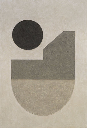 Abstrakte Wandkunst in ruhigen Farbtönen für moderne Interieurs