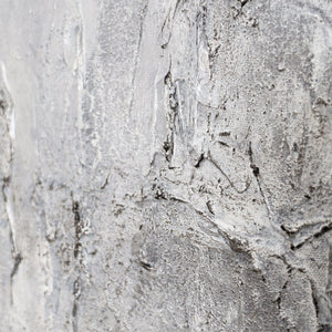 Håndmalede billeder i rammer, tekstureret abstrakt kunst "Stenens erindring"