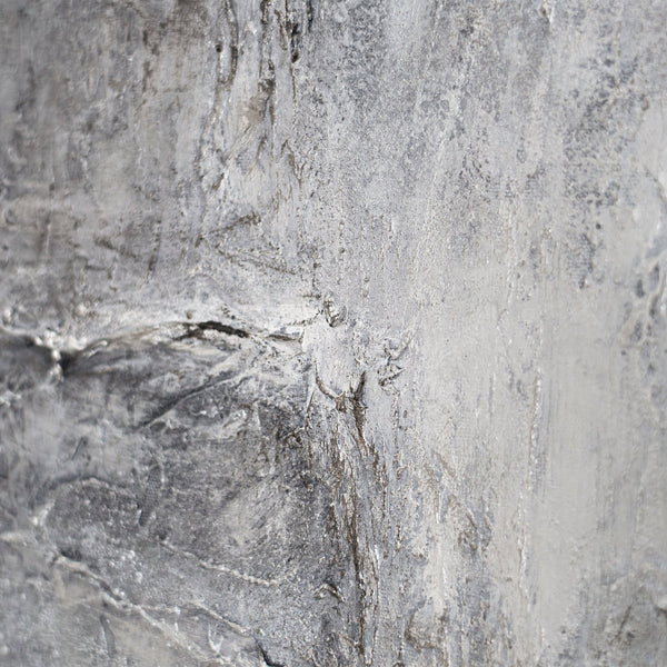 Håndmalede billeder i rammer, tekstureret abstrakt kunst "Stenens erindring"