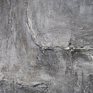 Håndmalede billeder i rammer, tekstureret abstrakt kunst "Stenens erindring"