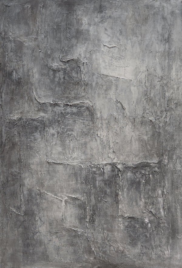 Minimalistisches abstraktes Gemälde mit strukturierter Oberfläche