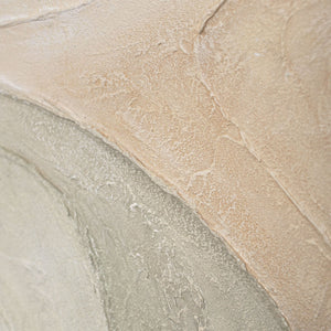 Akrylmaleri med tekstur i rammen "Spor af regn"