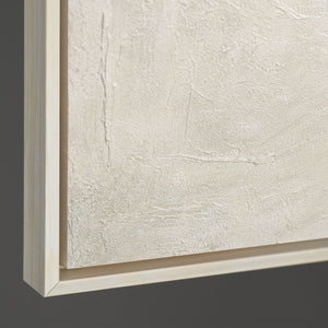 Akrylmaleri med tekstur i rammen "Spor af regn"