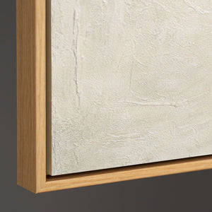 Akrylmaleri med tekstur i rammen "Spor af regn"