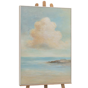 Abstraktes Wandbild als stilvoller Akzent in einem modernen Wohnraum