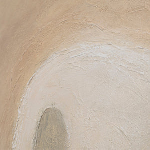 Handmalet Lærredsbillede "Grøn Akcent" – Minimalistisk Abstrakt Kunst