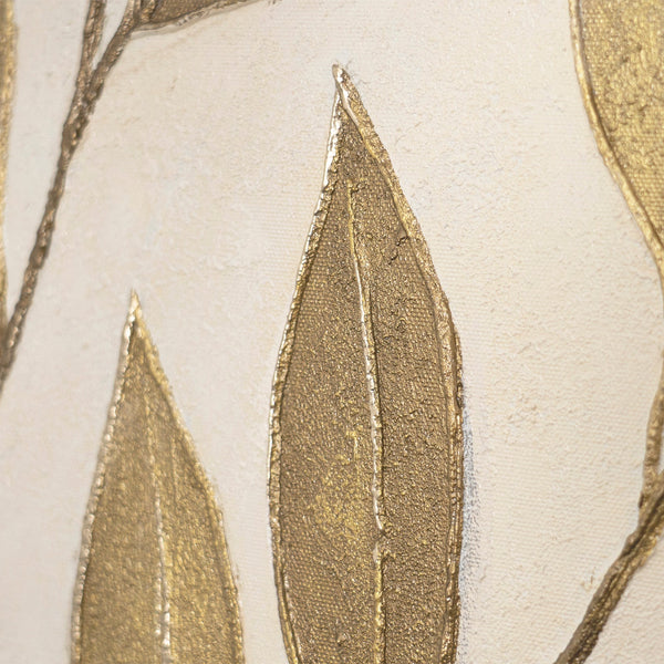 Handmalet Lærredsbillede "Fløjtende Blade" – Naturmotiver på Lærred