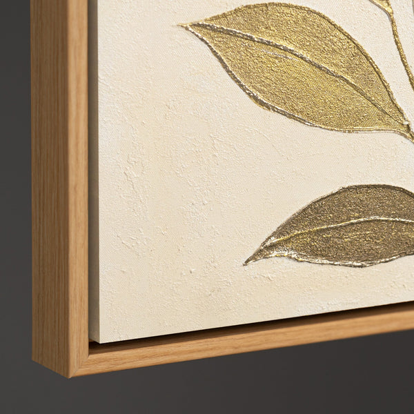 Handmalet Lærredsbillede "Fløjtende Blade" – Naturmotiver på Lærred