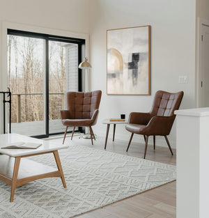 Håndmalet vægkunst moderne kunst „Spøgelseslys“ – struktureret kunst på lærred med ramme