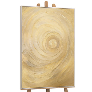 Leinwandbild „Kreise der Zeit“ – Strukturiertes Gemälde modern & elegant