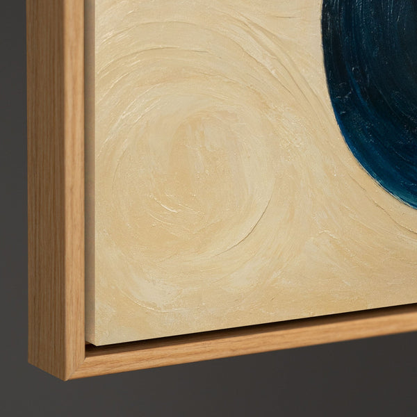 Detailaufnahme der Textur eines modernen abstrakten Wandbildes