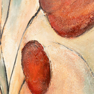 Modernes abstraktes Gemälde für stilvolle Innenräume in neutralen Farben