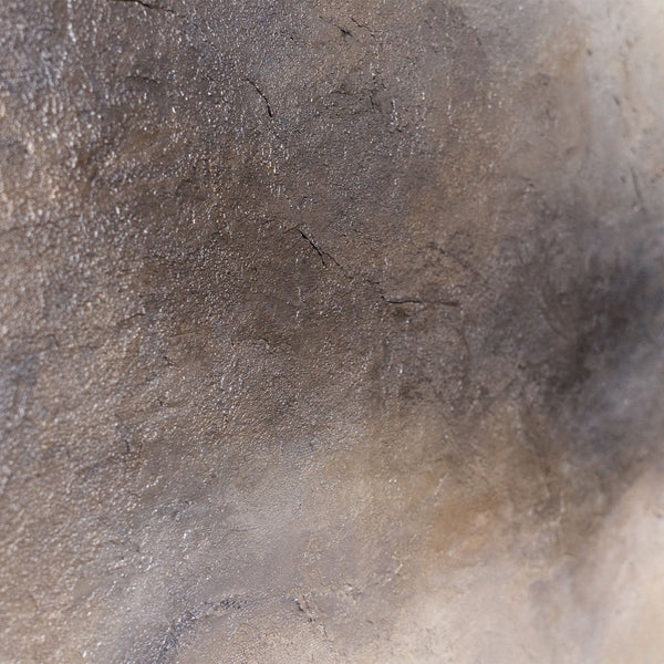 Abstrakt akrylmaleri "Tåget Morgen" – elegant håndmalet kunst i beige og grå