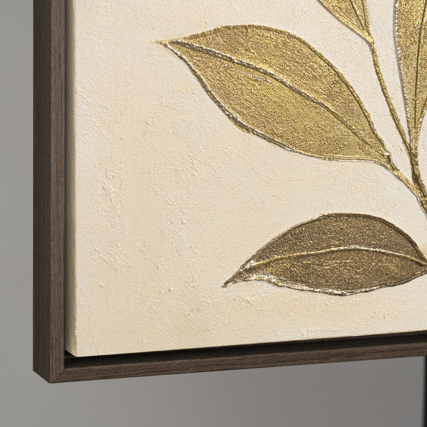 Handmalet Lærredsbillede "Fløjtende Blade" – Naturmotiver på Lærred