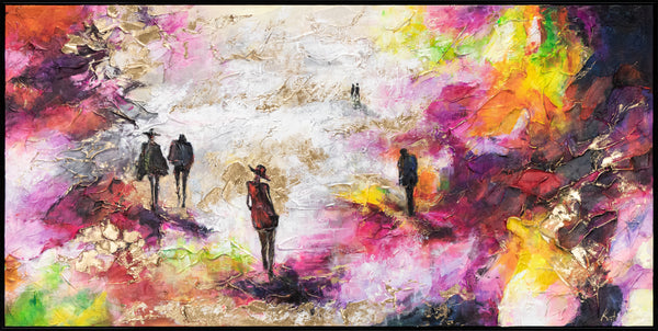 Moderne Wanddeko handgemalt