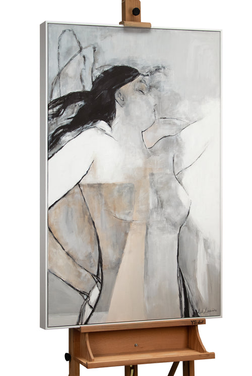 Håndmalede billeder på lærred i ramme “Mechelen”