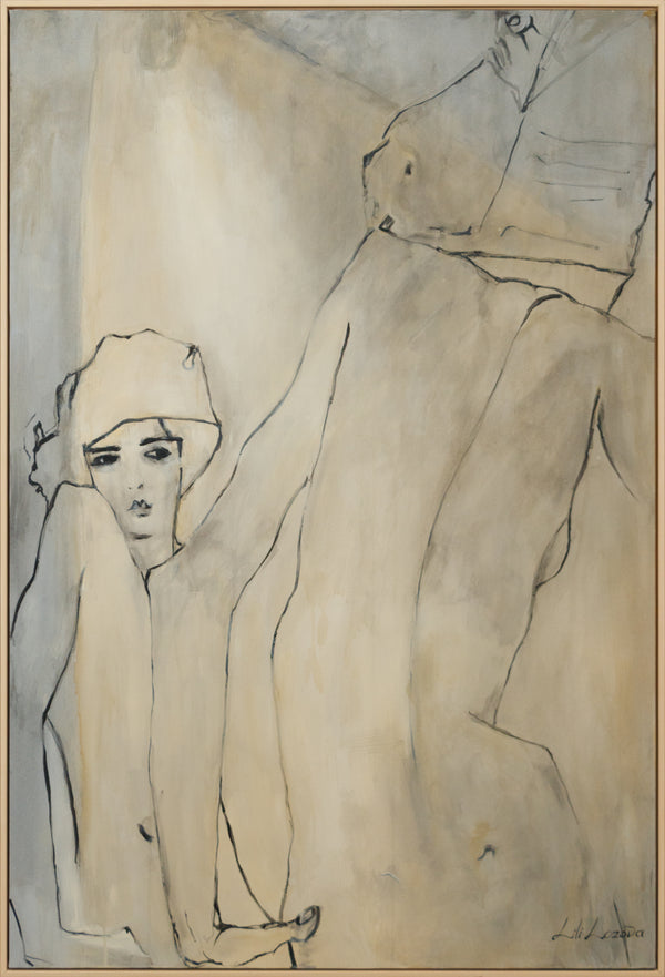 Maleri med ramme “Amsterdam”, håndmalede billeder på lærred